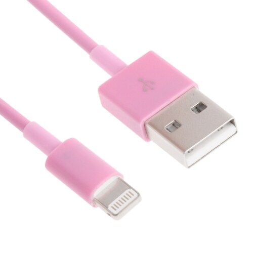 Usb-kabel iPhone 5 / SE / iPad 4 - Pink farve