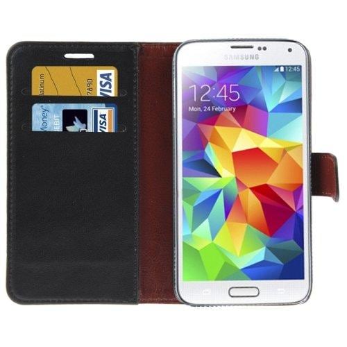 Flipfodral holder & kreditkort til Samsung Galaxy S5 - Sort