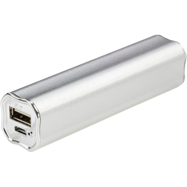 Powerbank 2600mAh USB - Sølv
