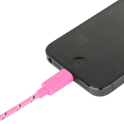 Usbkabel til iPhone 5 / Ipad Mini - Blød tålig Nylon