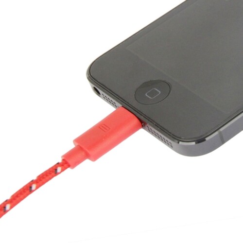 Usbkabel til iPhone 5 / SE / Ipad Mini - Blød tålig Nylon