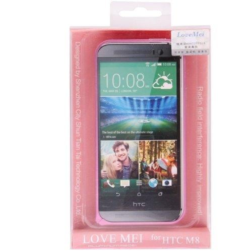 Metallbumper til HTC One M8 pink
