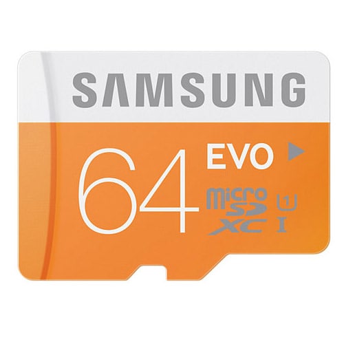 64GB Samsung MicroSDXC EVO Class 10 UHS-I
