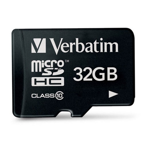 32GB Verbatim MicroSDHC Class 10