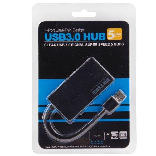 USB 3.0 Hub med 4 porte