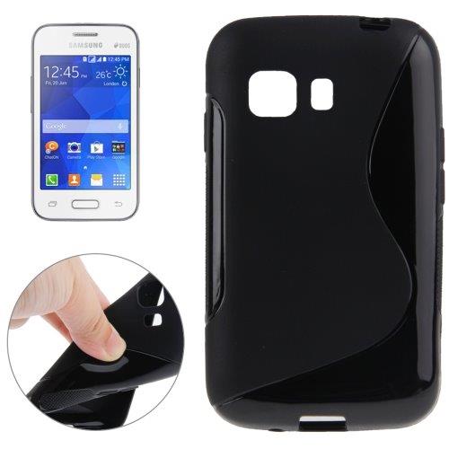 Silikonecover Samsung Galaxy Young 2 - Sort farve