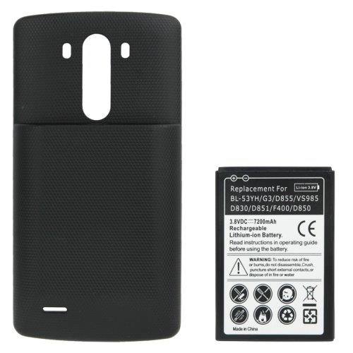 Cover + batteri til LG G3 - Sort farve