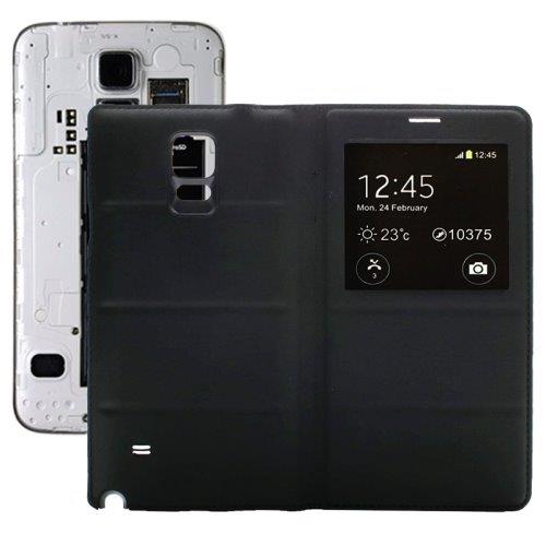 Flipcover S-view Samsung Galaxy Note 4 - Sort farve