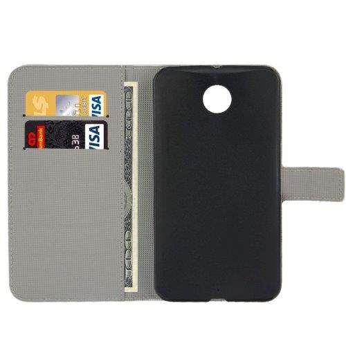 Flipcover Holder & Kreditkort til Google Nexus 6