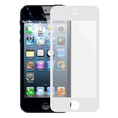 Display Glas til Iphone 5/5s – Hvid farve