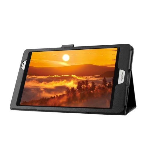 Flipcover med Holder til Huawei MediaPad M2  8"- Sort