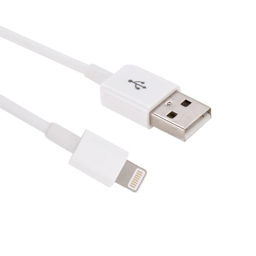 USB-kabel iPhone 5/6 - Kort Model - Hvid