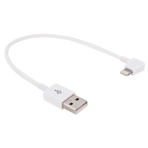 USB-kabel iPhone 5/6 - Vinklet Kort Model - Hvid