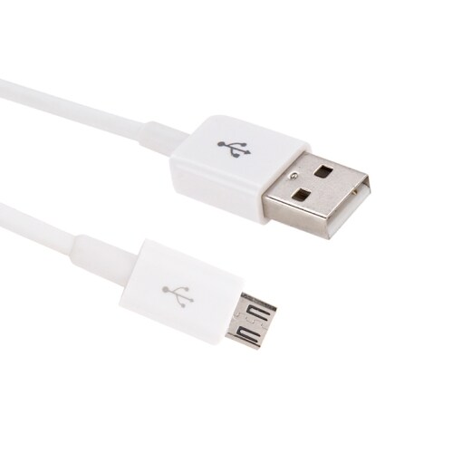 USB til Micro USB-kabel - Kort Model - Hvid