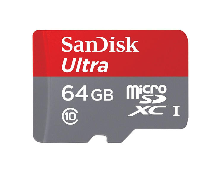 64GB SanDisk Mobile Ultra MicroSDXC Class 10 UHS-I 80MB/s