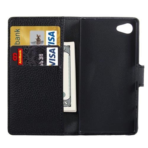 Flipcover med Holder & Kreditkortlommer til Sony Xperia Z5 Compact