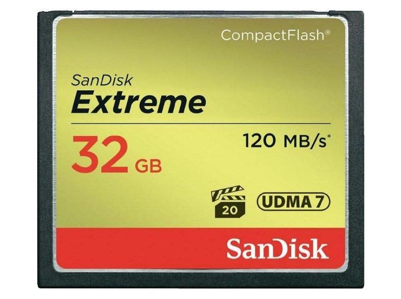 32GB SanDisk Extreme Compact Flash 120MB/s