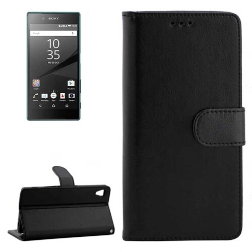 Flipcover Holder & Kreditkortholder Sony Xperia Z5 Sort