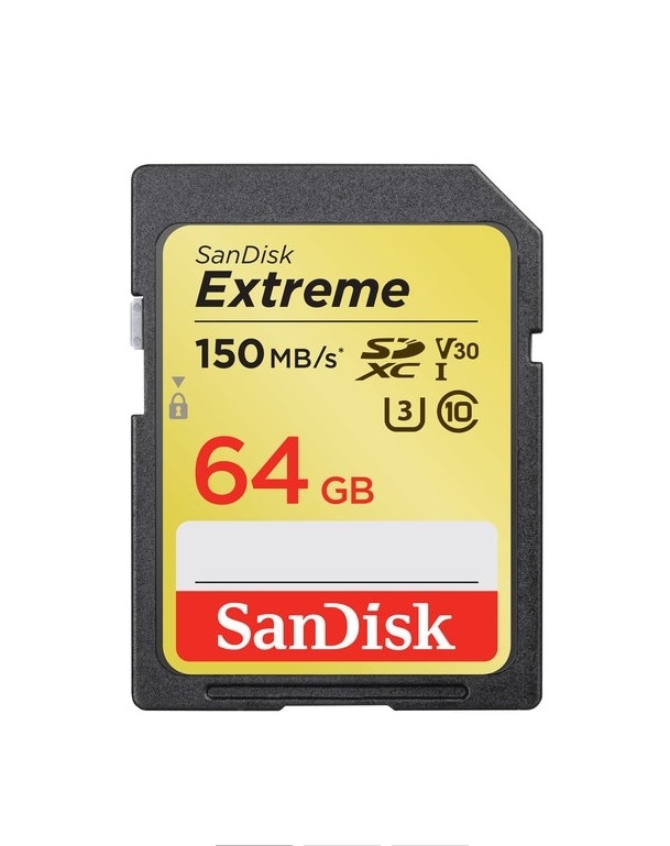 64GB SanDisk Extreme SDHC Class 10 UHS-I Class 3 150/60MB/s