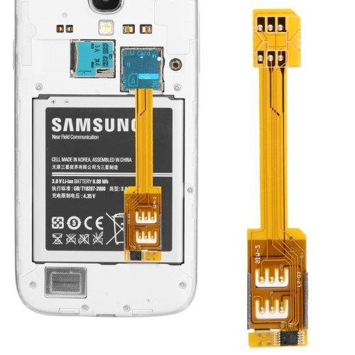 Simkortadapter til Dobbelte Simkort til Samsung Galaxy S5/S4/S3/Note 4/3/2 m.m.