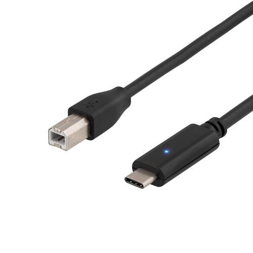 USB 2.0 kabel Type C - Type B Han 1,5 m