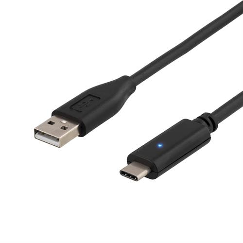 USB 2.0 kabel Type C - Type A Han 1,5 m