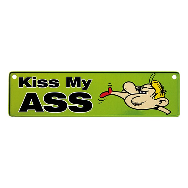 Bilskilt - Kiss My Ass