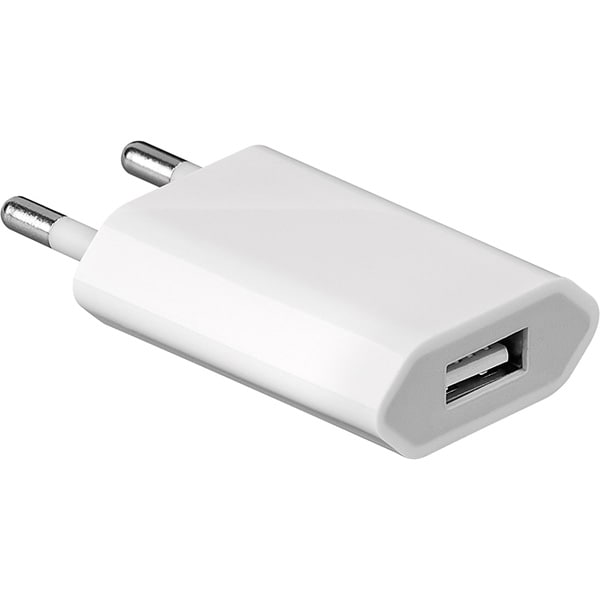 USB-Lader 1A Hvid