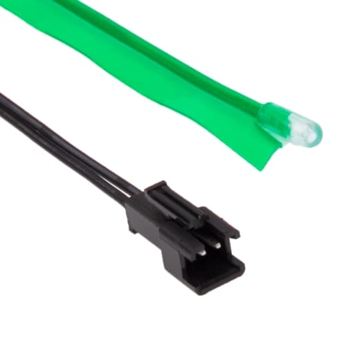 Neon Wire Flad til Bil - 5 m Vandtæt Grøn Farve
