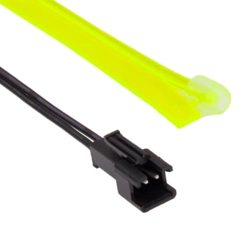 Neon Wire Flad til Bil - 5 m Vandtæt Gul Farve