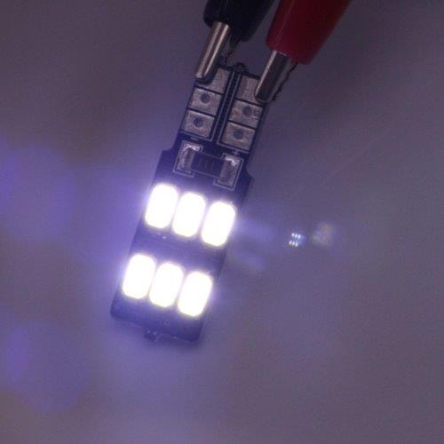 LED-Diodepære T10/W5W 2.5W 6 LED 100 lm 5050 SMD CANBUS Hvid Farve - Pakke med 2 stk.