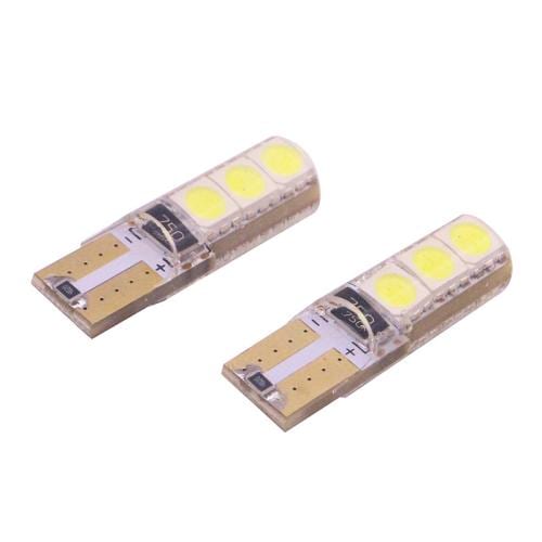 LED-Diodepære T10/W5W 2W 120-140lm 6 LED Hvid - Pakke med 2 stk.