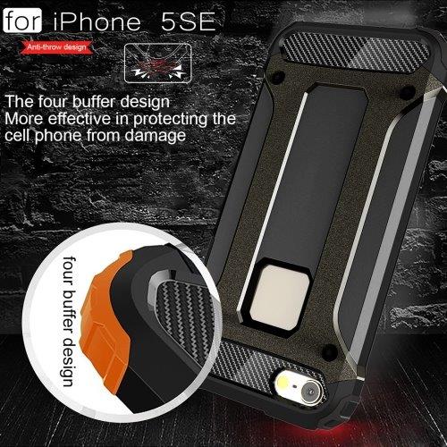 Sejt Armor Cover iPhone SE - Sort