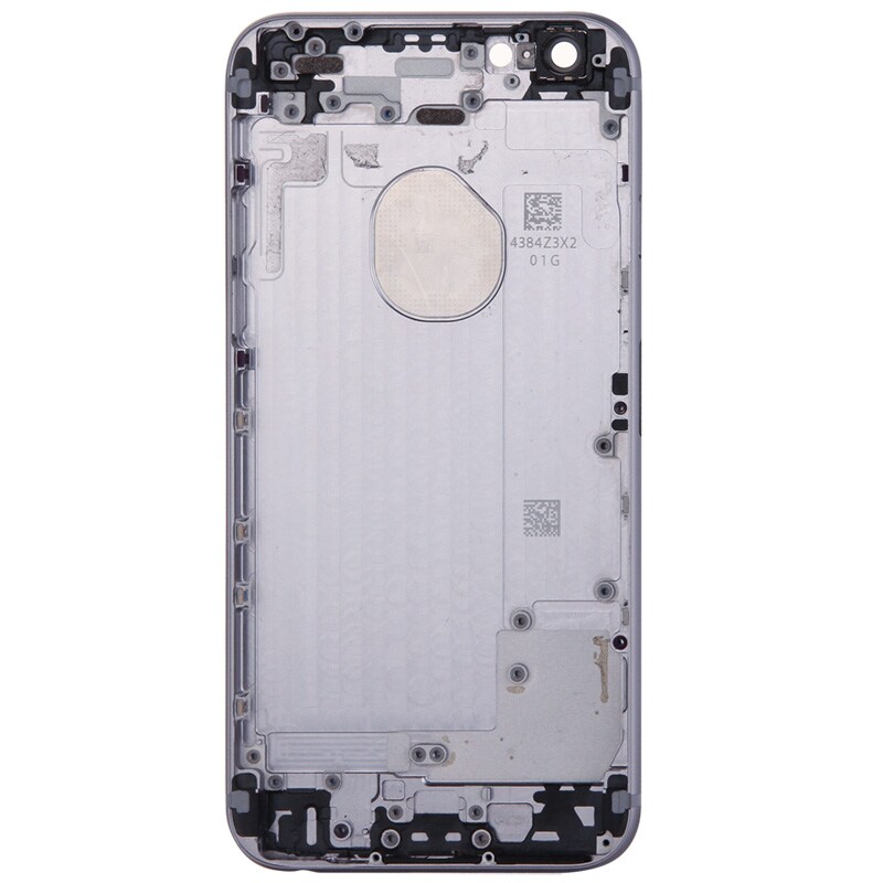 Komplet Cover iPhone 6 - Batteridæksel / Simkort-holder / Knapper - Grå