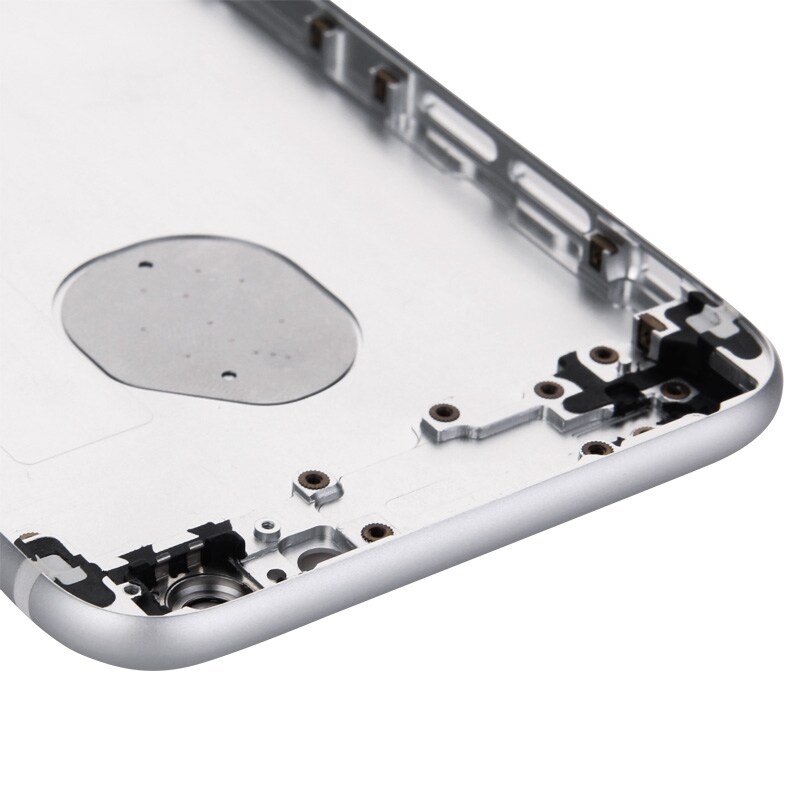 Komplet Cover iPhone 6 - Batteridæksel / Simkort-holder / Knapper - Sølv