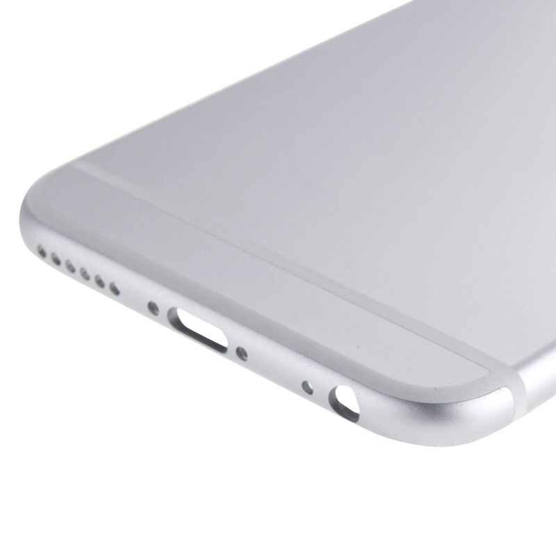 Komplet Cover iPhone 6 - Batteridæksel / Simkort-holder / Knapper - Sølv
