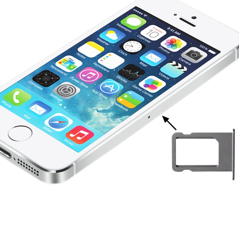 Simkort-holder iPhone 5s Sølv