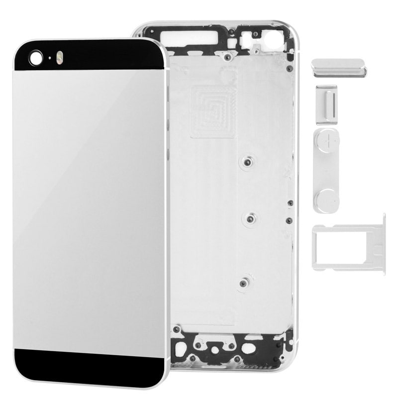 Komplet Cover iPhone 5s + Inderdele - Sølv