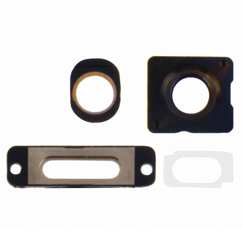 Kameralinse-ring / Ladekontakt-ring / Hovedtelefonring iPhone 5s Guld