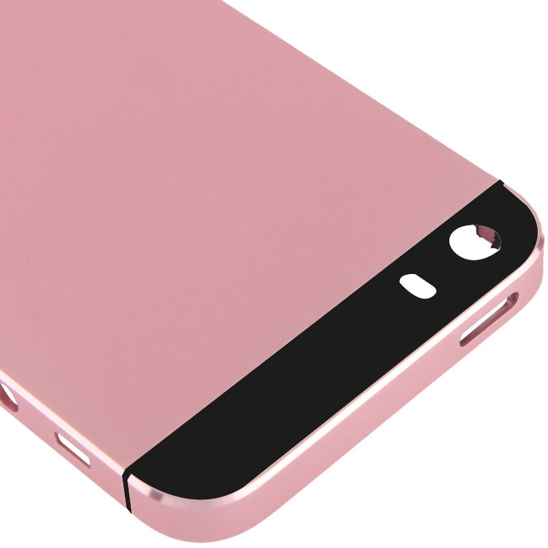 Komplet Coverskift med Knapper iPhone 5s - Lyserød