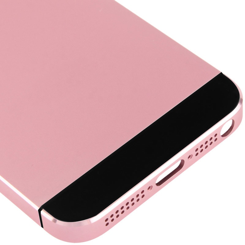 Komplet Coverskift med Knapper iPhone 5s - Lyserød