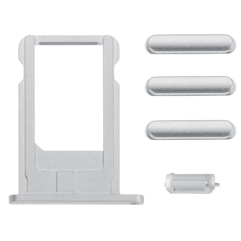 iPhone 6 Simkort-holder / Lydstyrkeknapper / Strømknap / Lydløs - Sølv