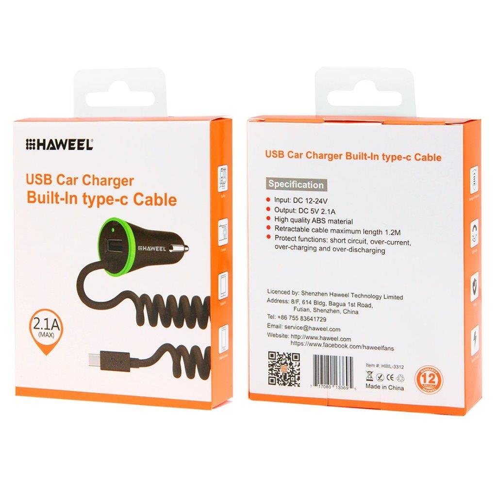 Biloplader USB 3.1 & USB 2.0 - 2.1Ah