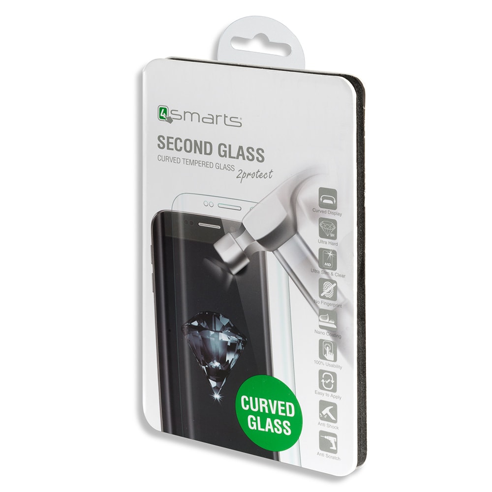 4smarts Second Glass til Samsung Galaxy S7 edge Silver