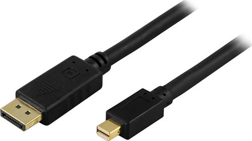 DisplayPort til Mini DisplayPort Monitorkabel, 20-pin Han-Han, 1 m