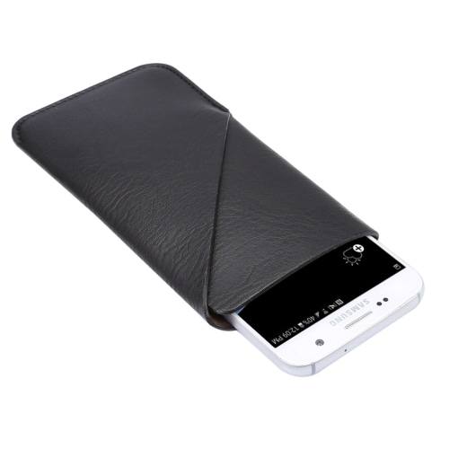 Slip-In Etui med Kortlomme til Mobiltelefoner i Normal Størrelse - iPhone / Samsung