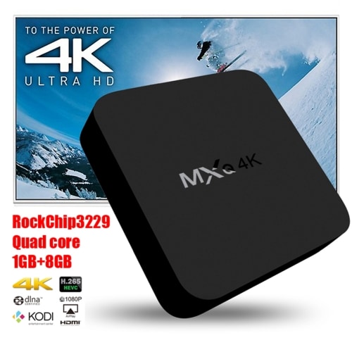 4K Full HD Mediespiller RK3229 med Fjernbetjening - HDMI, Wi-Fi, Miracast, DLNA