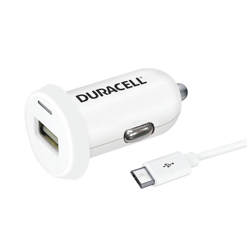 Duracell Biloplader USB 2,4A Hvid