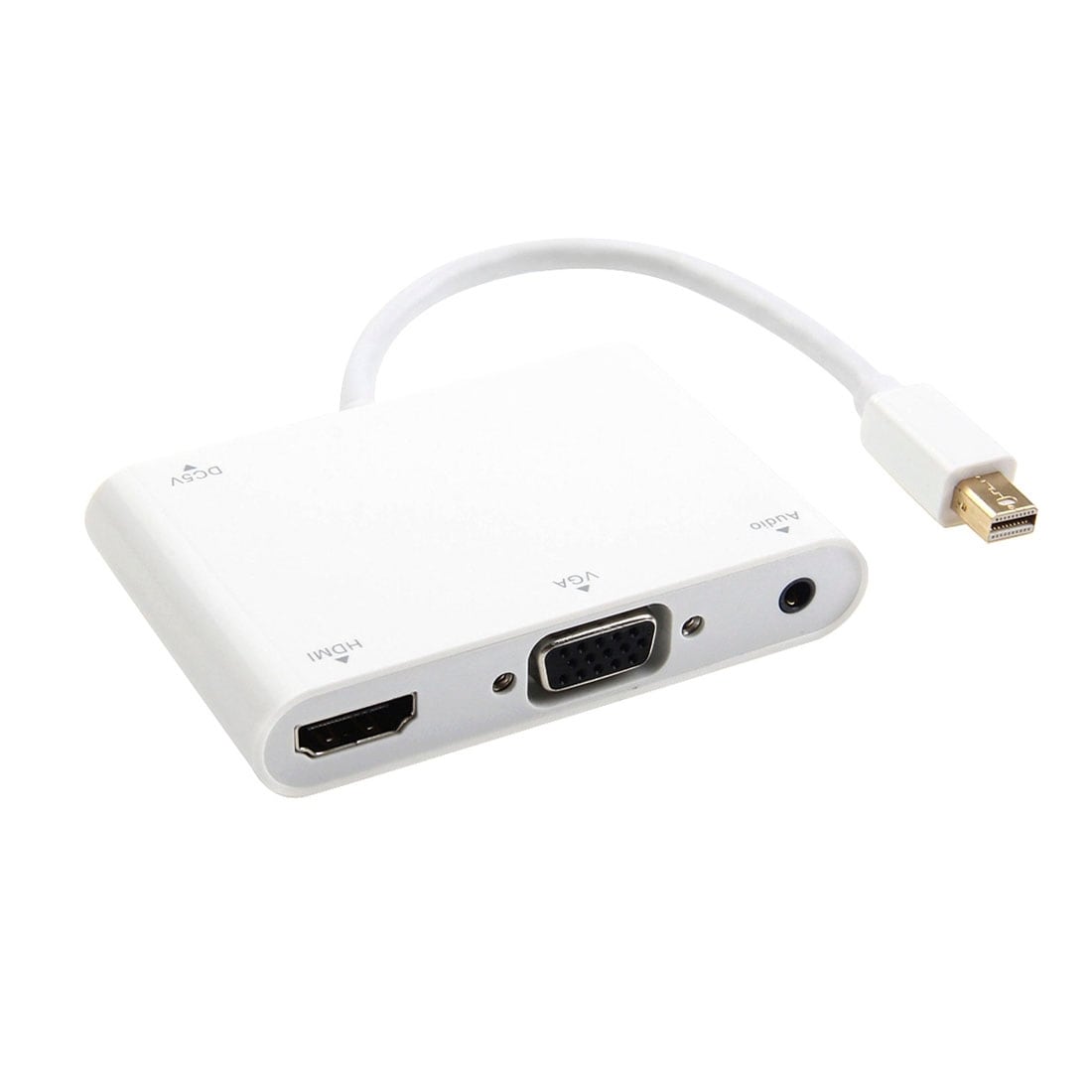Mini DisplayPort til VGA / Audio / HDMI Adapter