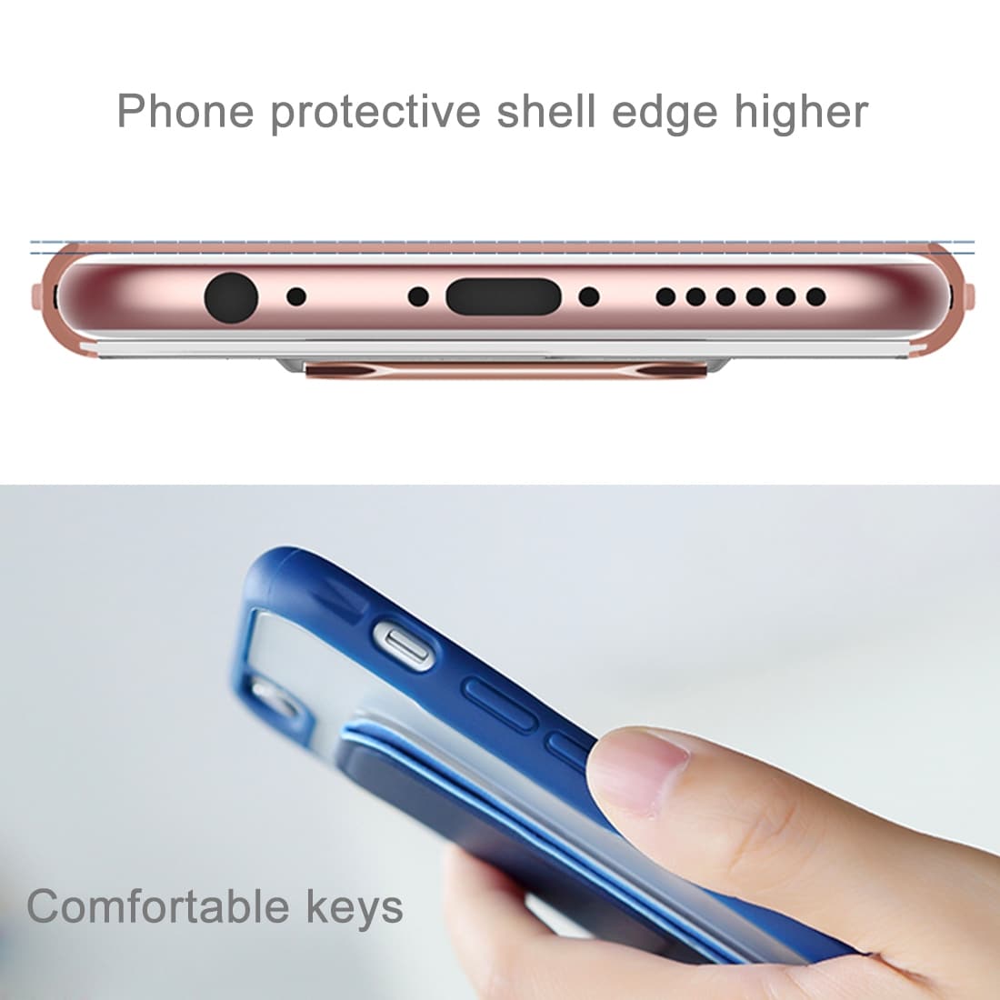 Rock Unique Cover iPhone 6 og 6s - Indbygget Holder